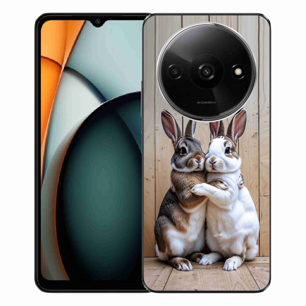 Gél borítás mmCase a Xiaomi Redmi A3-hoz - nyúl pár