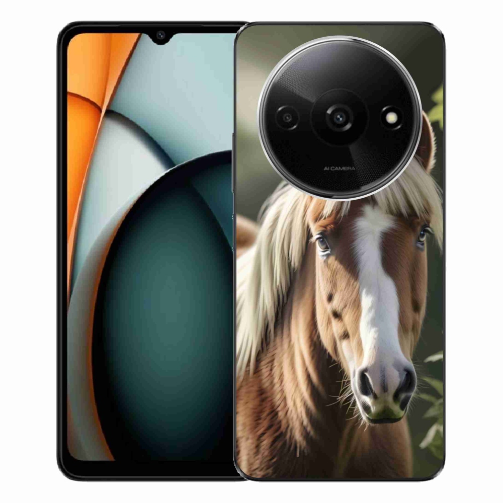 Gél borítás mmCase a Xiaomi Redmi A3-hoz - ló könnyű sörénnyel