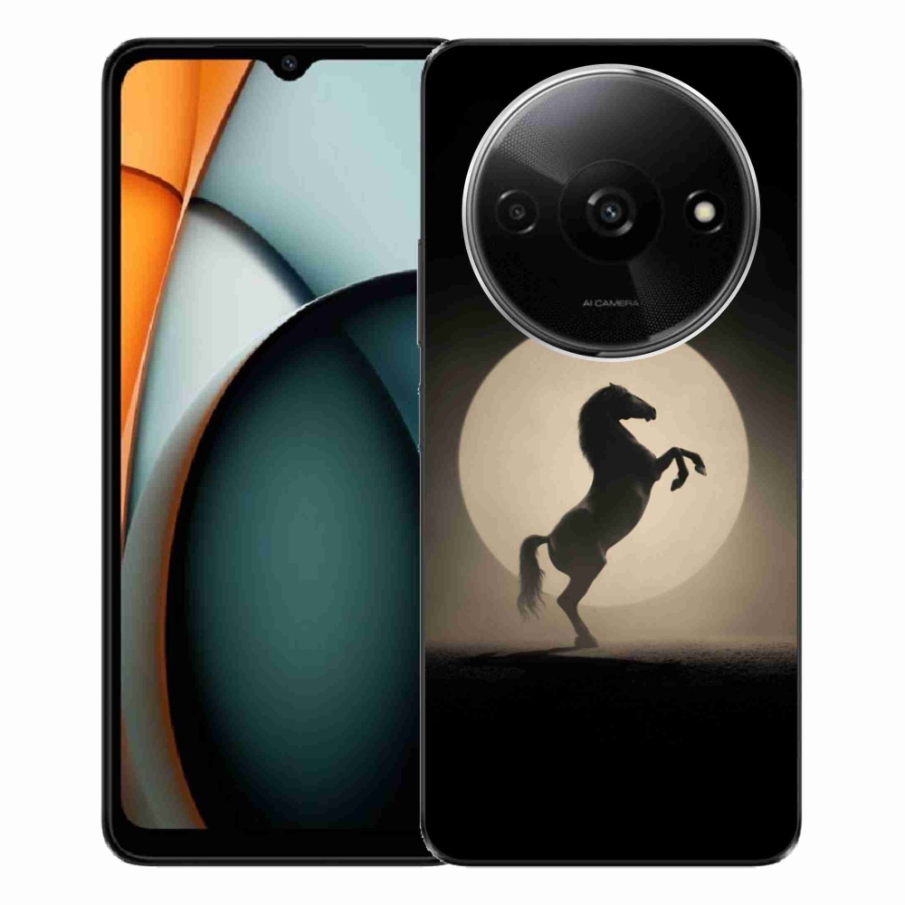 Gél borítás mmCase a Xiaomi Redmi A3-hoz - ló sziluettben