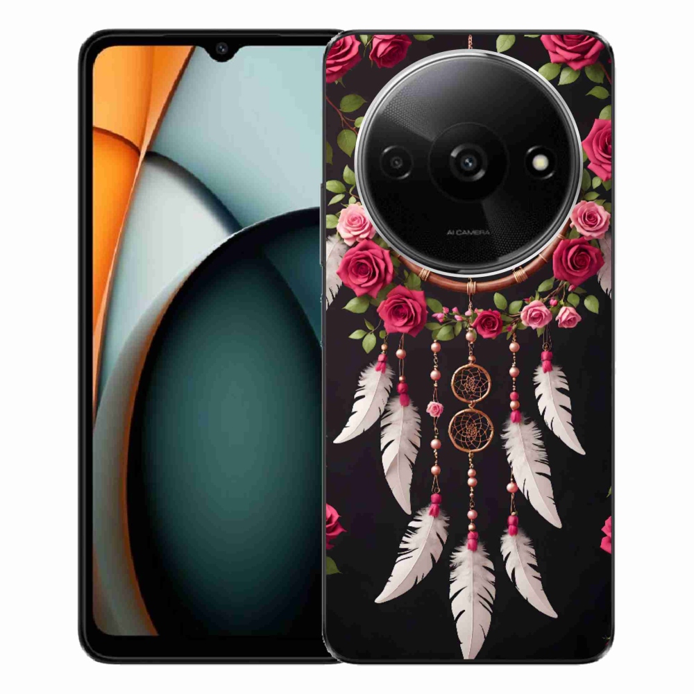 Gél borítás mmCase a Xiaomi Redmi A3-hoz - álomfogó rózsákkal