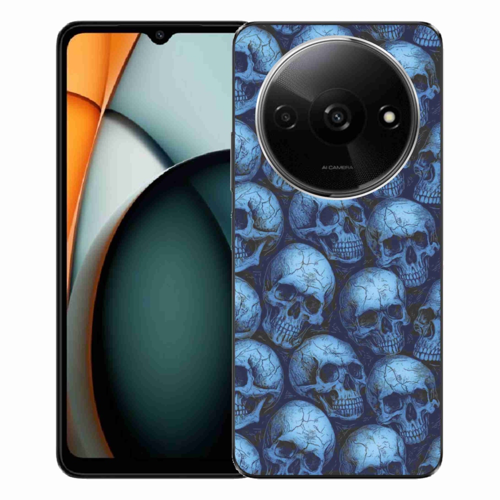 Gél borítás mmCase a Xiaomi Redmi A3-hoz - koponyák