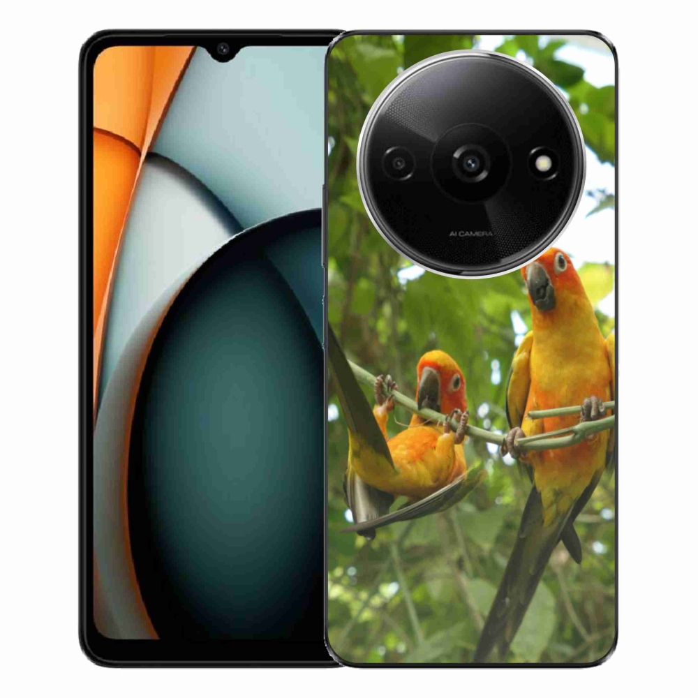 Gél borítás mmCase a Xiaomi Redmi A3-hoz - papagájok aratingy