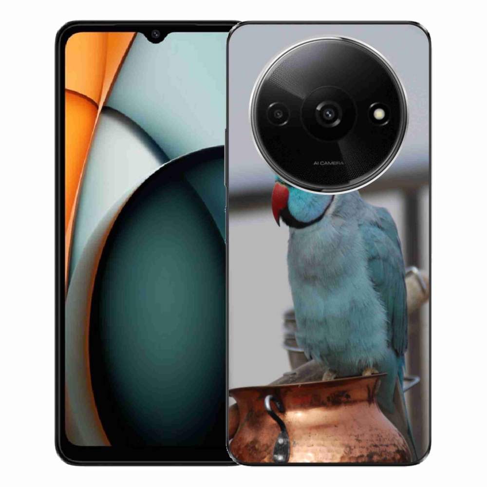 Gél borítás mmCase a Xiaomi Redmi A3-hoz - papagáj alexander kék