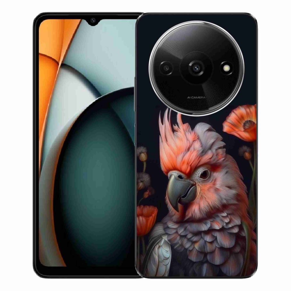 Gél borítás mmCase a Xiaomi Redmi A3-hoz - papagáj kakadu színekben