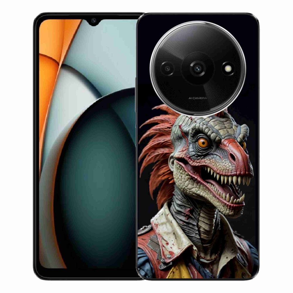 Gél borítás mmCase a Xiaomi Redmi A3-hoz - punk dinoszaurusz