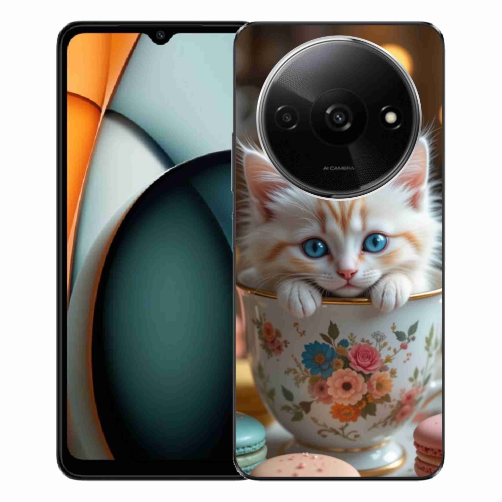 Gél borítás mmCase a Xiaomi Redmi A3-hoz - aranyos cica 6