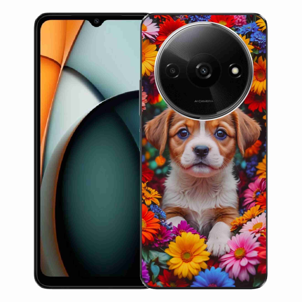 Gél borítás mmCase a Xiaomi Redmi A3-hoz - aranyos kiskutya