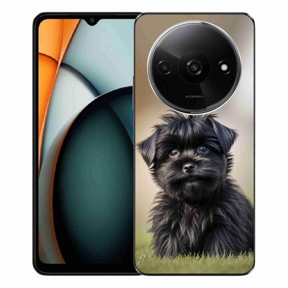 Gél borítás mmCase a Xiaomi Redmi A3-hoz - aranyos fekete kutya