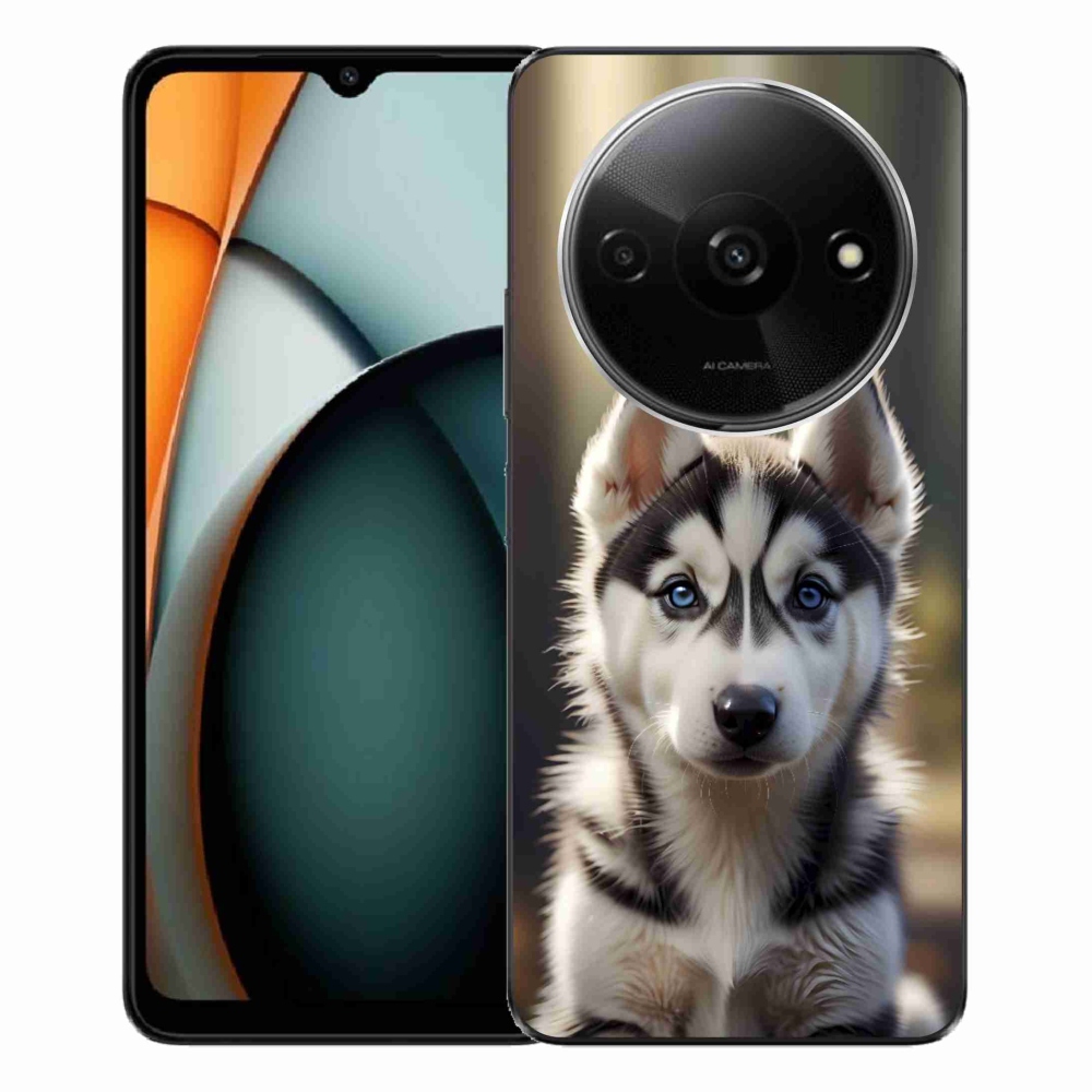 Gél borítás mmCase a Xiaomi Redmi A3-hoz - aranyos szibériai husky
