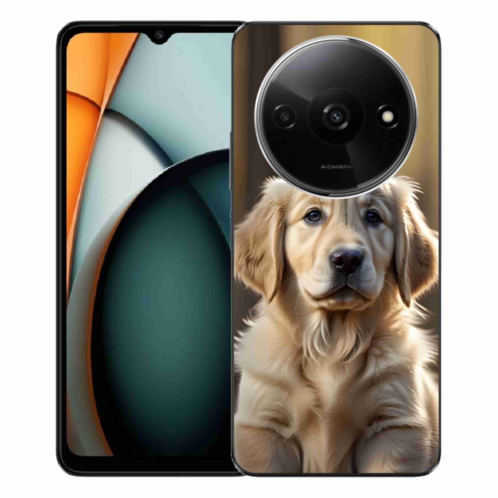 Gél borítás mmCase a Xiaomi Redmi A3-hoz - aranyos arany retriever