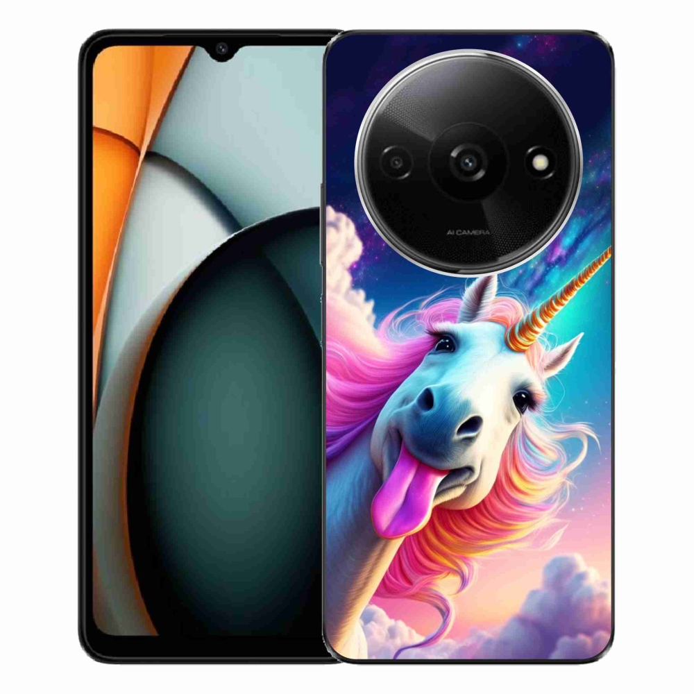 Gél borítás mmCase a Xiaomi Redmi A3-hoz - őrült egyszarvú