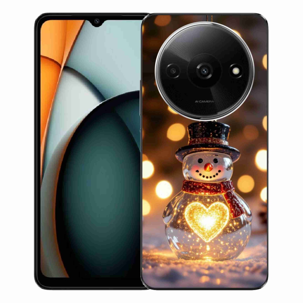 Gél borítás mmCase a Xiaomi Redmi A3-hoz - Karácsonyi hóember