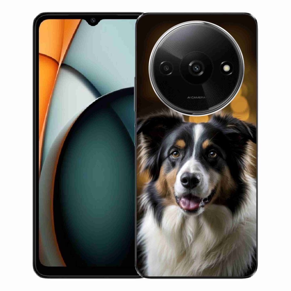 Gél borítás mmCase a Xiaomi Redmi A3-hoz - mosolygó ausztrál juhászkutya