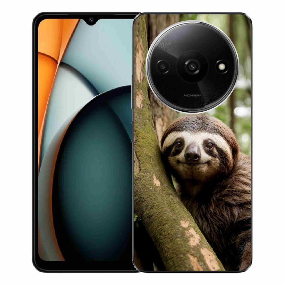 Gél borítás mmCase a Xiaomi Redmi A3-hoz - mosolygó lajhár