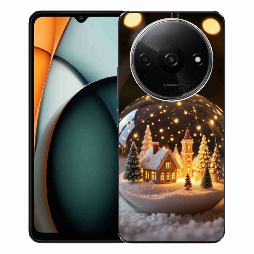 Gél borító mmCase a Xiaomi Redmi A3-hoz - Karácsonyi golyók 3