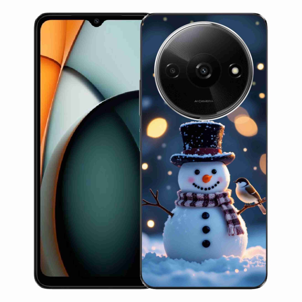 Gél borítás mmCase a Xiaomi Redmi A3-hoz - Karácsonyi hóember