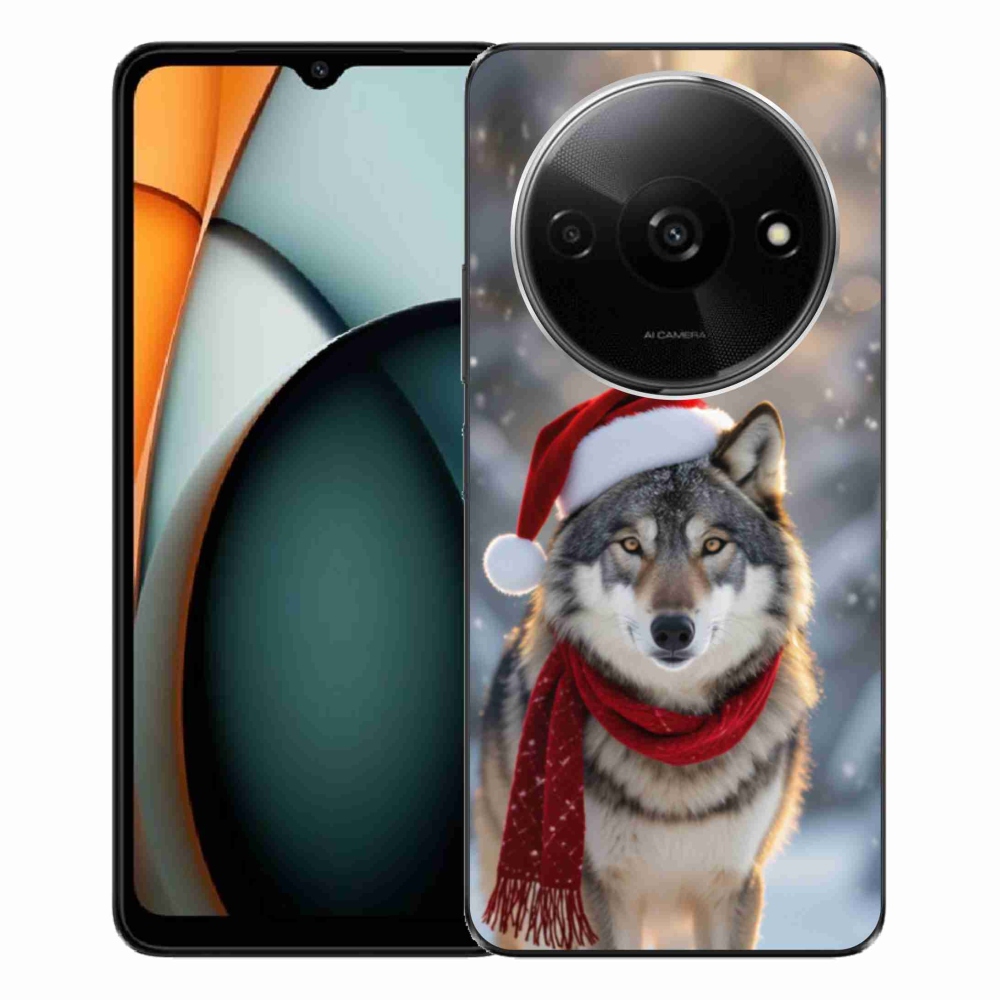 Gél borítás mmCase a Xiaomi Redmi A3-hoz - Karácsonyi farkas