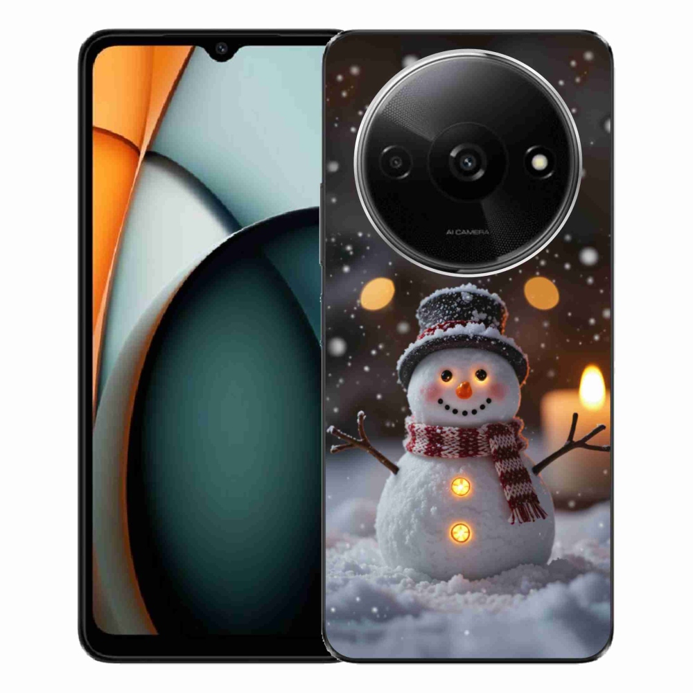 Gél borítás mmCase a Xiaomi Redmi A3-hoz - boldog hóember