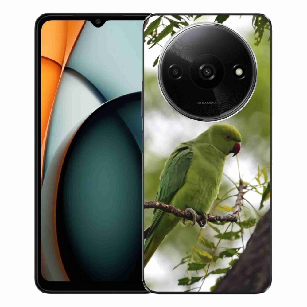 Gél borítás mmCase a Xiaomi Redmi A3-hoz - zöld papagáj