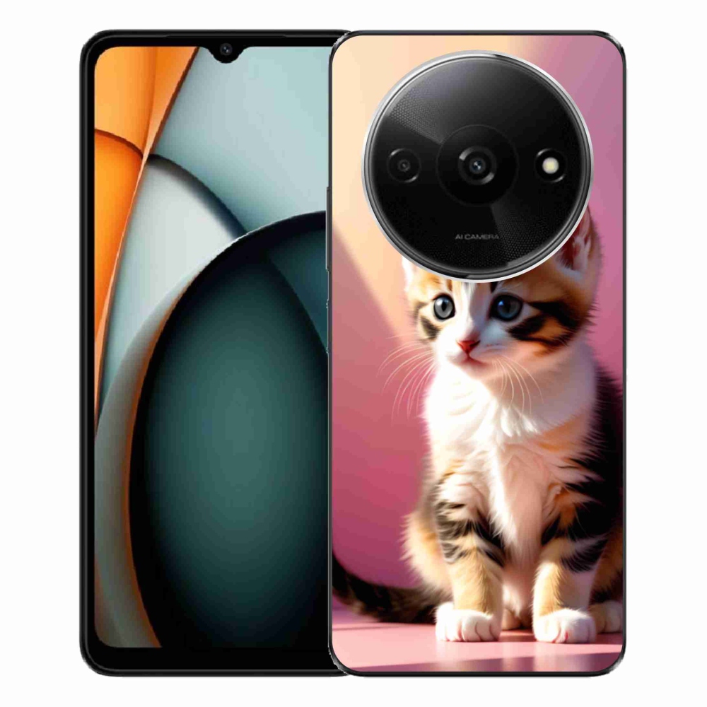 Gél borítás mmCase a Xiaomi Redmi A3-hoz - kíváncsi cica 2
