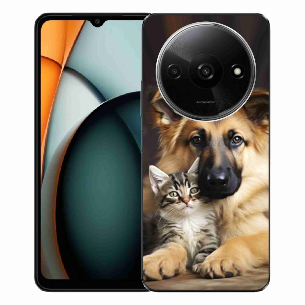 Gél borítás mmCase a Xiaomi Redmi A3-hoz - állati barátság