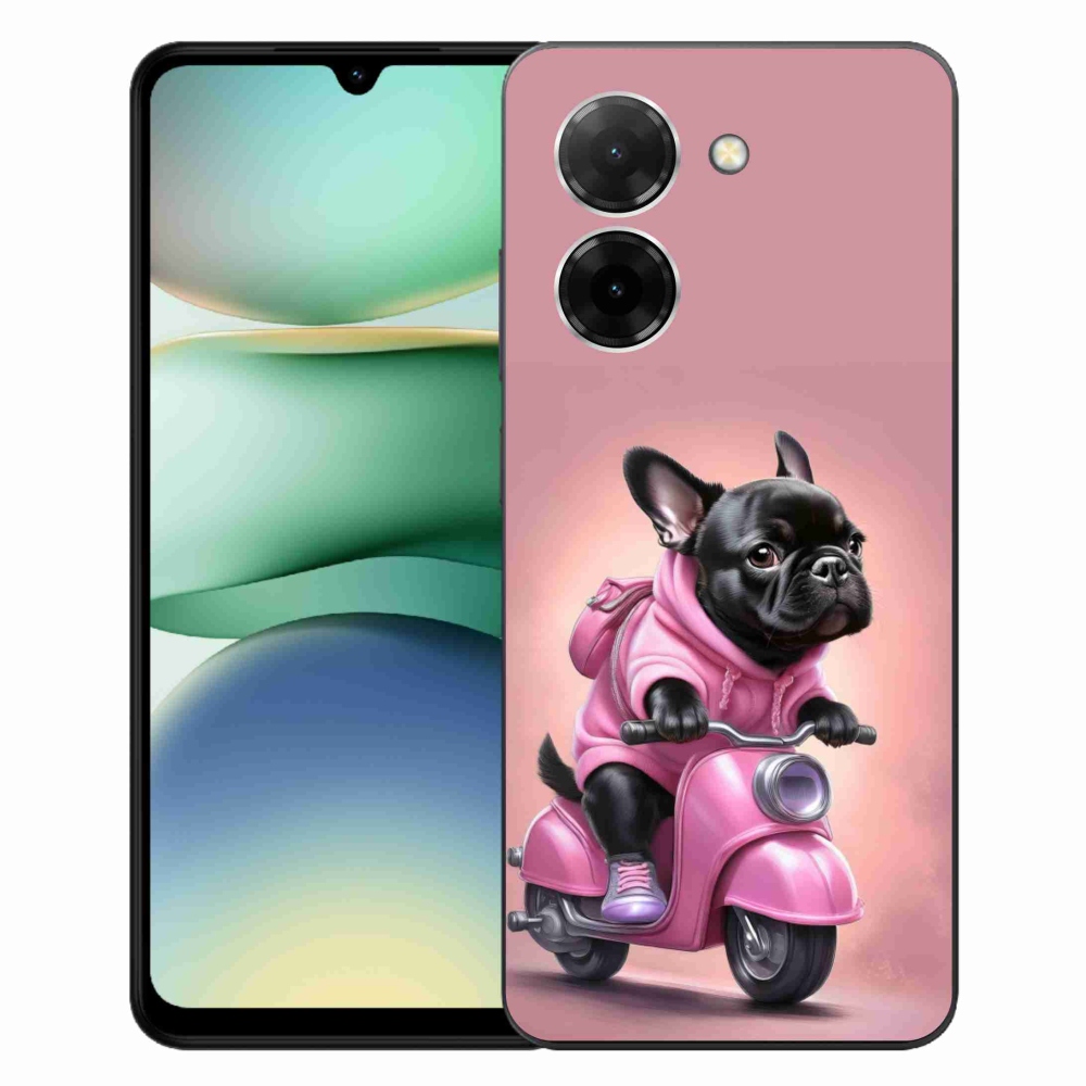 Gél borítás mmCase for Xiaomi Redmi A5 (171.7x77.8x8.3mm) - Francia bulldog egy robogón