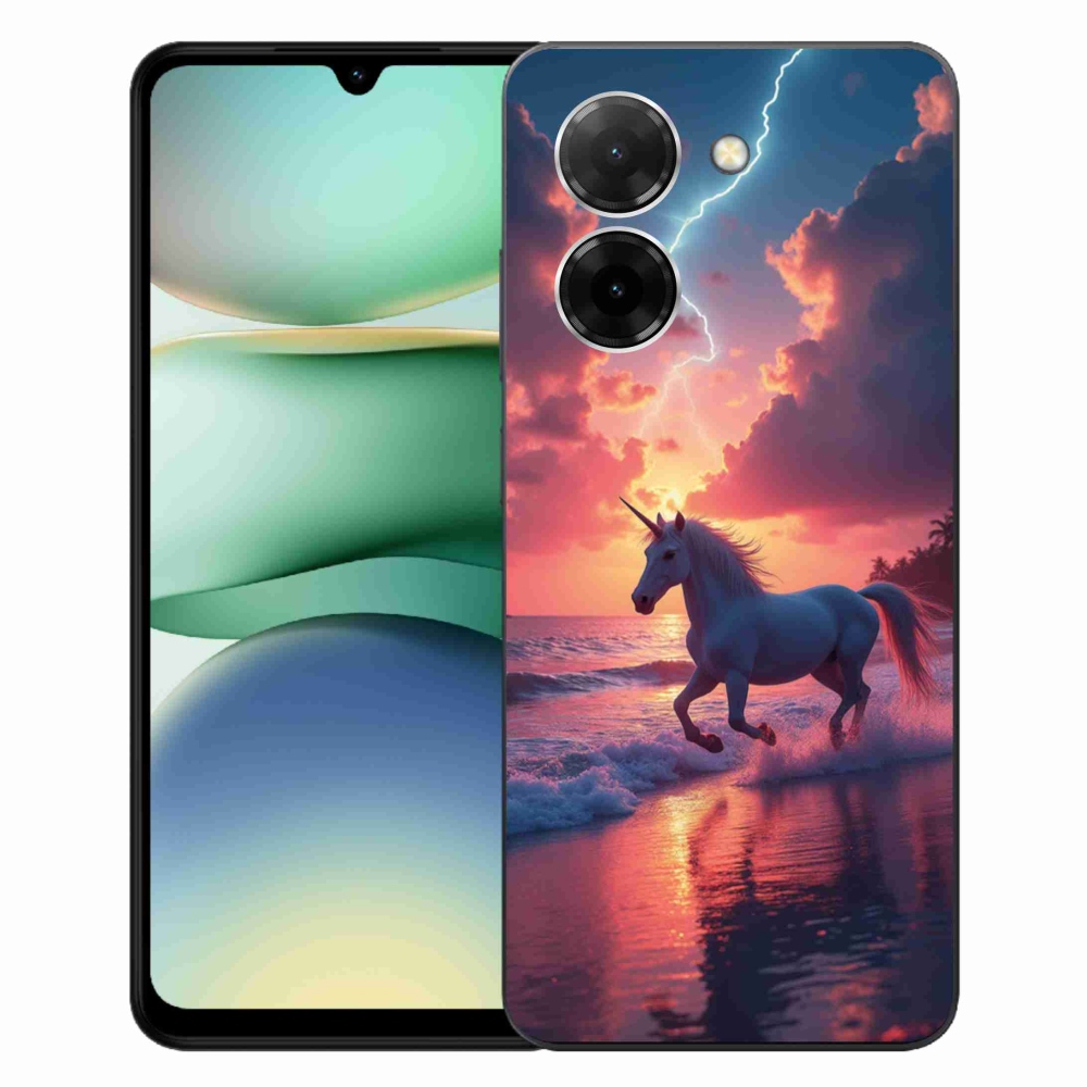 Gél borítás mmCase a Xiaomi Redmi A5 (171.7x77.8x8.3mm) - egyszarvú a tengerparton