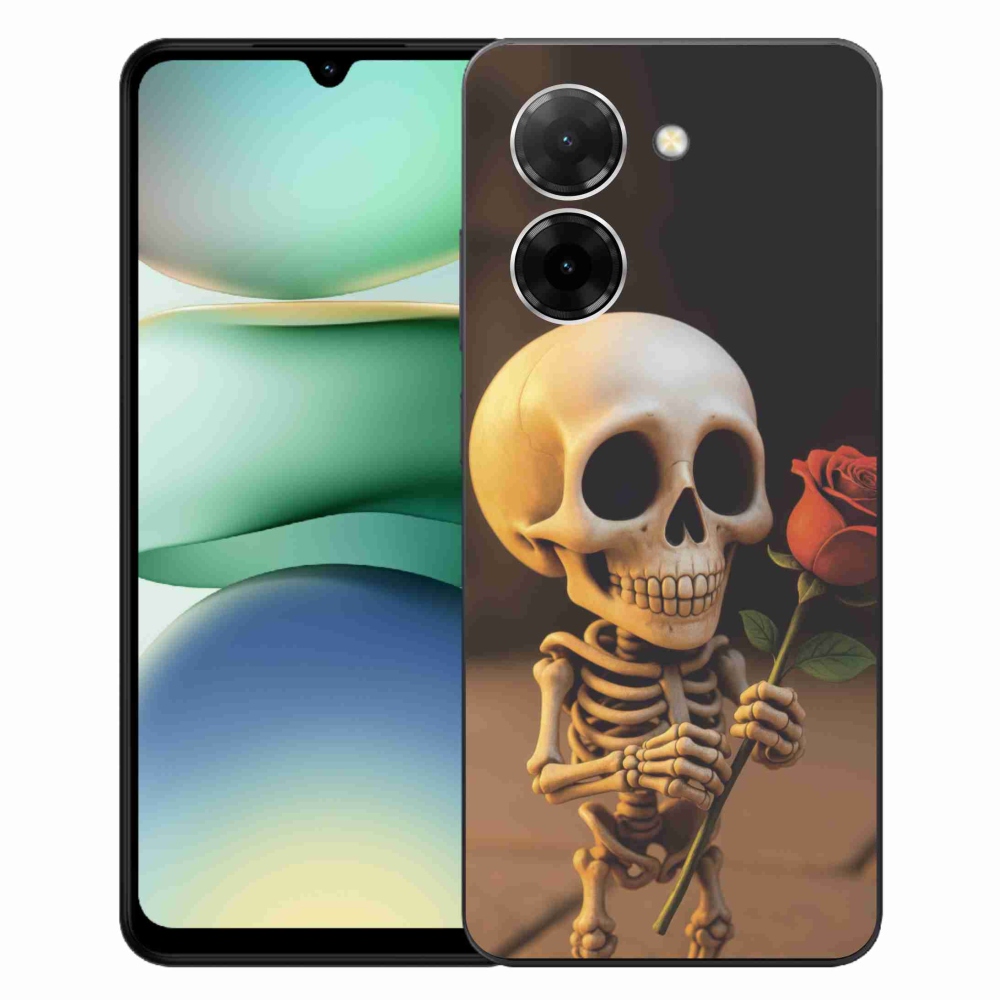 Gél borítás mmCase a Xiaomi Redmi A5 (171.7x77.8x8.3mm) - csontváz rózsával