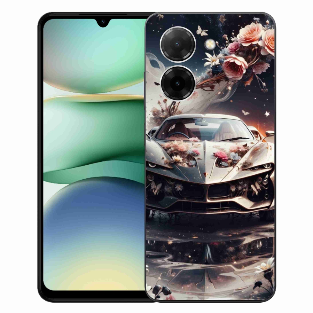 Gél borítás mmCase a Xiaomi Redmi A5 (171.7x77.8x8.3mm) - virágos sportkocsihoz