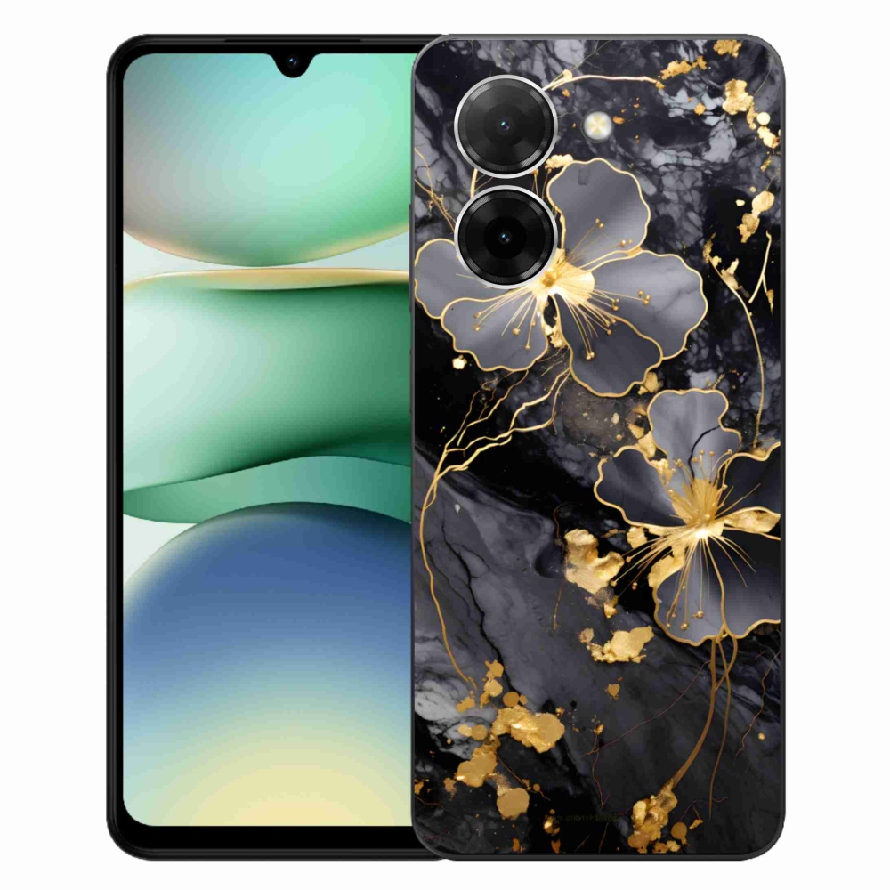 Gél borítás mmCase a Xiaomi Redmi A5 (171.7x77.8x8.3mm) - arany virágok