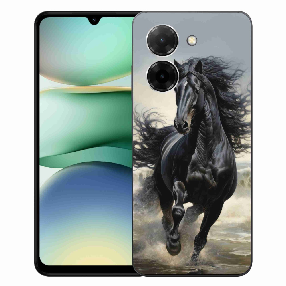 Gél borítás mmCase a Xiaomi Redmi A5 171mm - futó fekete ló