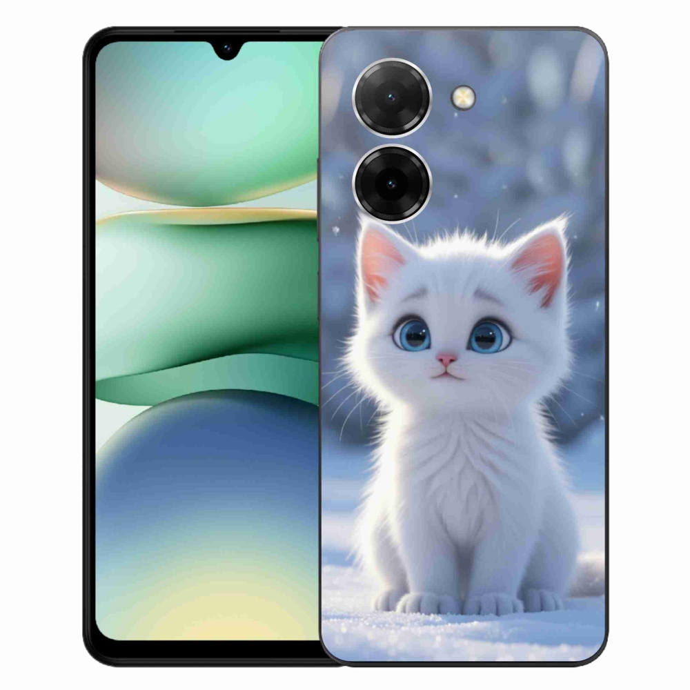 Gél borítás mmCase a Xiaomi Redmi A5 171mm - fehér cica 3