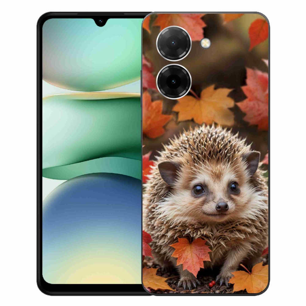 Gél borító mmCase a Xiaomi Redmi A5 171mm számára - sün a levelekben