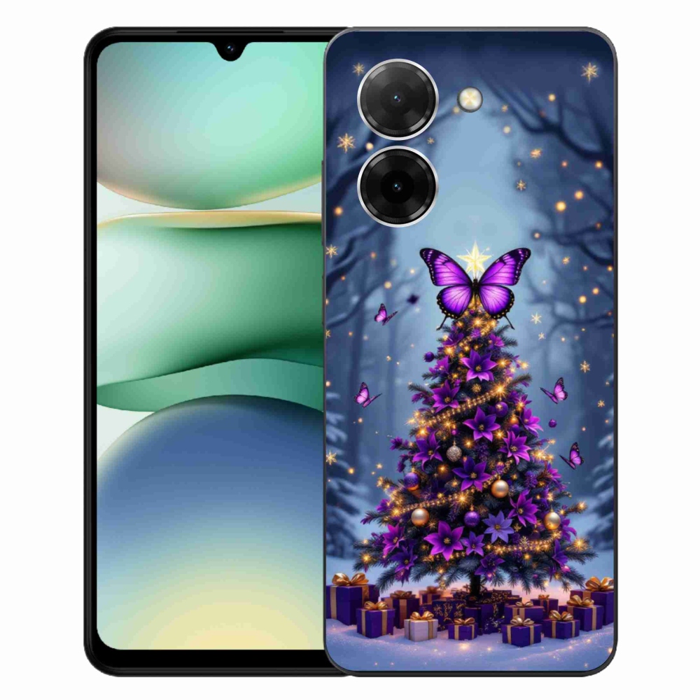 Gél borító mmCase a Xiaomi Redmi A5 171mm - pillangó karácsonyfa