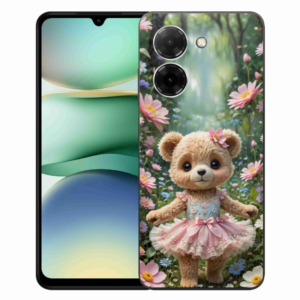 Gél borítás mmCase a Xiaomi Redmi A5 171mm-hez - aranyos virágos mackó