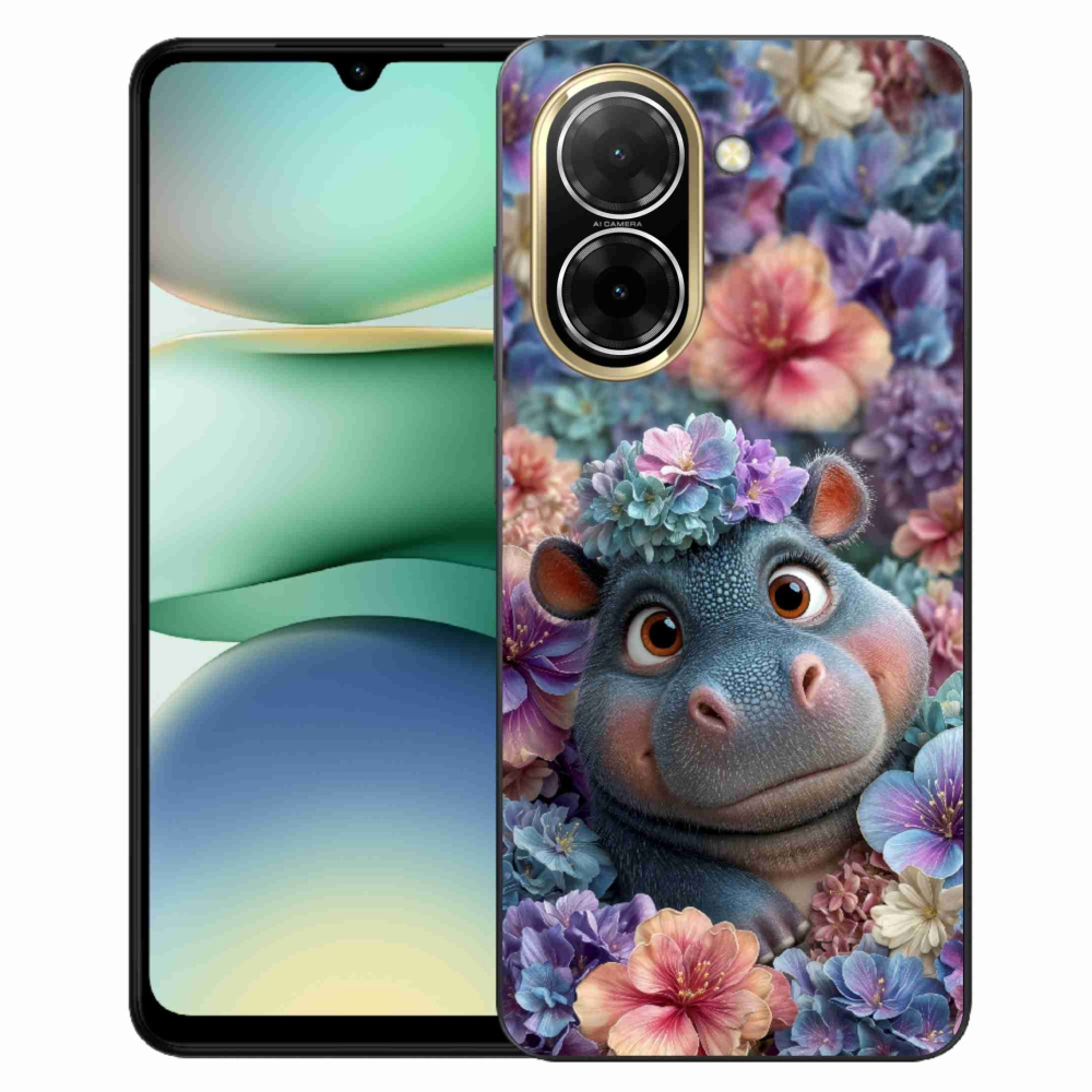Gél borítás mmCase a Xiaomi Redmi A5 173,45 - víziló virágokkal