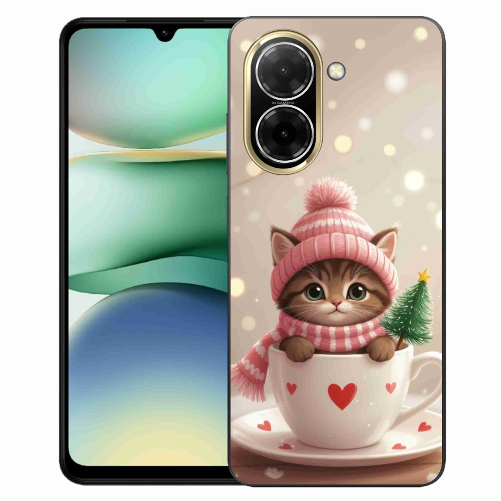 Gél borítás mmCase a Xiaomi Redmi A5 készülékhez 173,45 - Karácsonyi cica a csészében