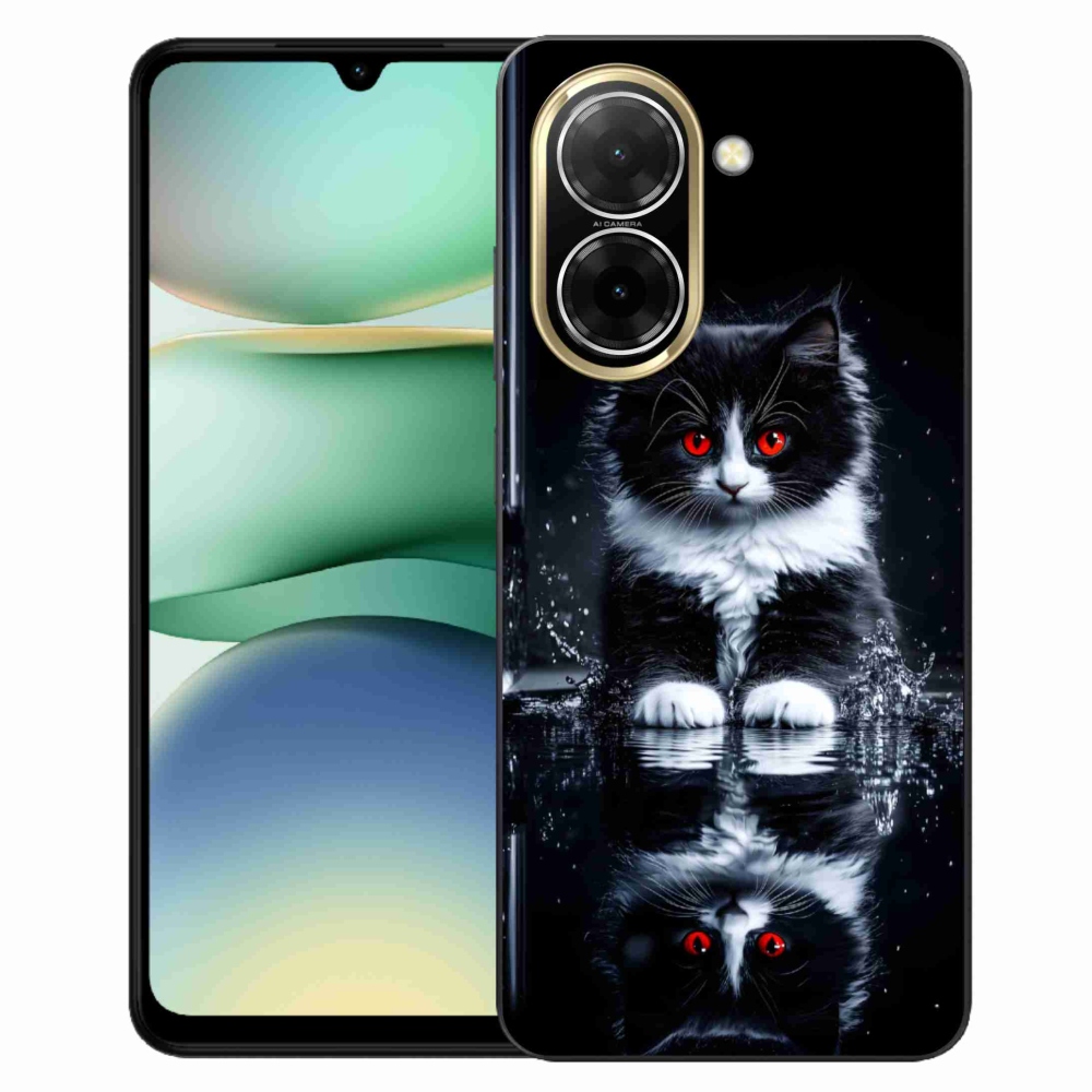 Gél borítás mmCase a Xiaomi Redmi A5 (173.45x79.35x8.45mm) - fekete-fehér cica számára