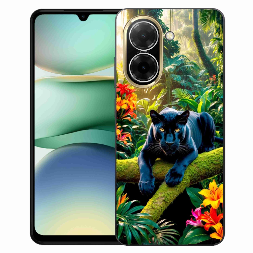 Gél borítás mmCase a Xiaomi Redmi A5 (173.45x79.35x8.45mm) - fekete párduc a dzsungelben