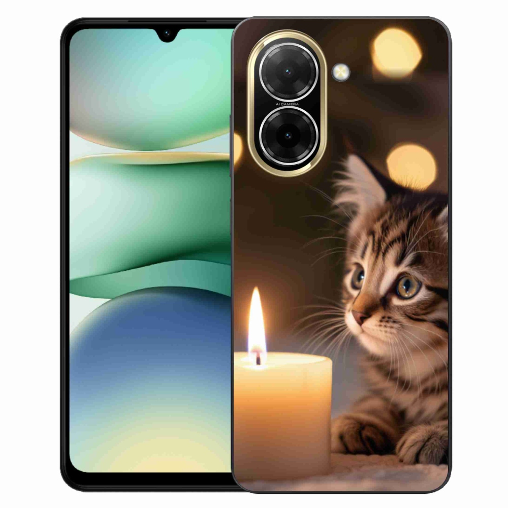 Gél borítás mmCase a Xiaomi Redmi A5 (173.45x79.35x8.45mm) - cica és gyertya