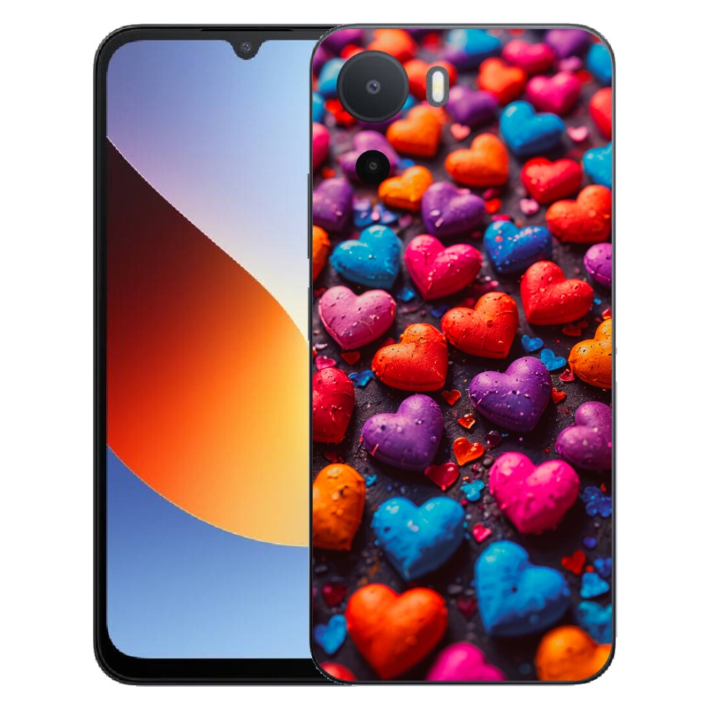 mmCase gélhuzat a Xiaomi Redmi A7 Pro-hoz – színes szívek