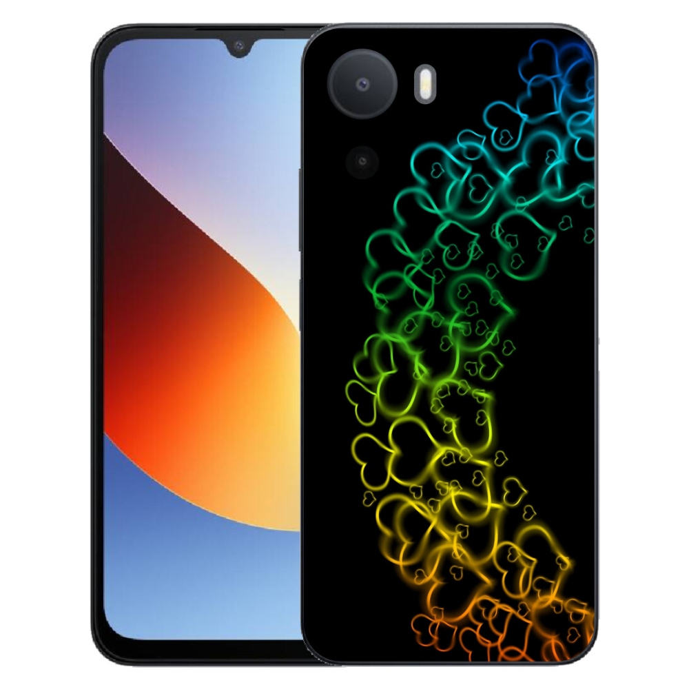 mmCase géltok a Xiaomi Redmi A7 Pro-hoz – színes szívecskék
