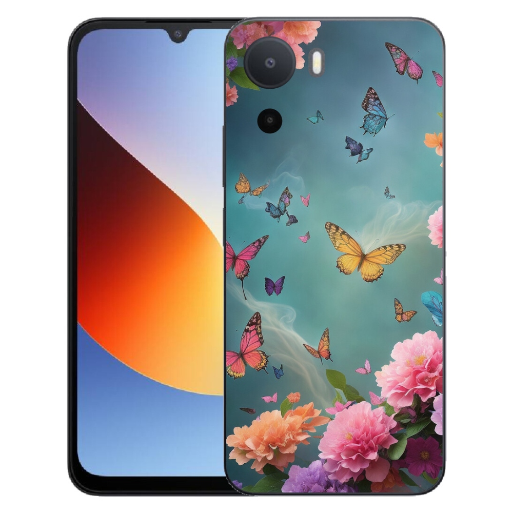 mmCase gél tok a Xiaomi Redmi A7 Pro-hoz – színes virágok és pillangók