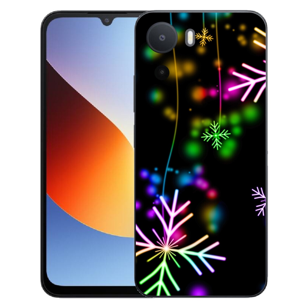 mmCase gélhuzat a Xiaomi Redmi A7 Pro-hoz – színes hópelyhek