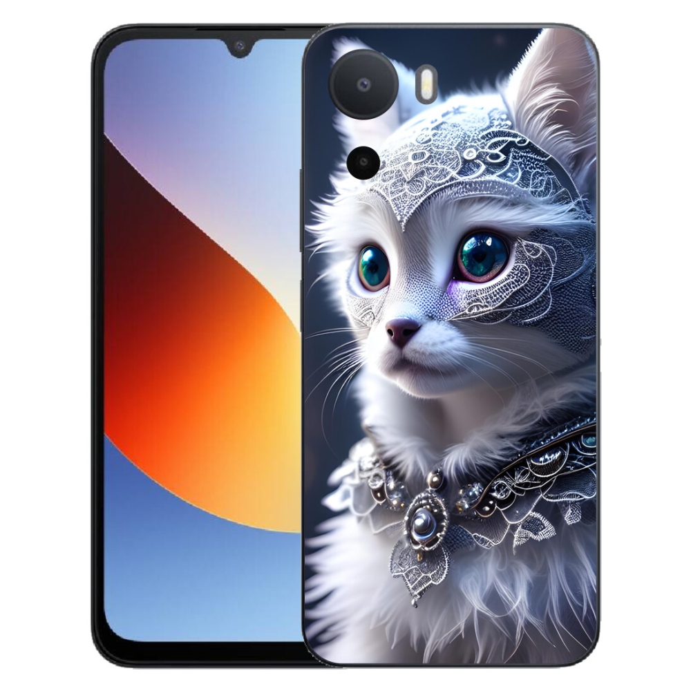 mmCase géltok a Xiaomi Redmi A7 Pro-hoz – fehér macska