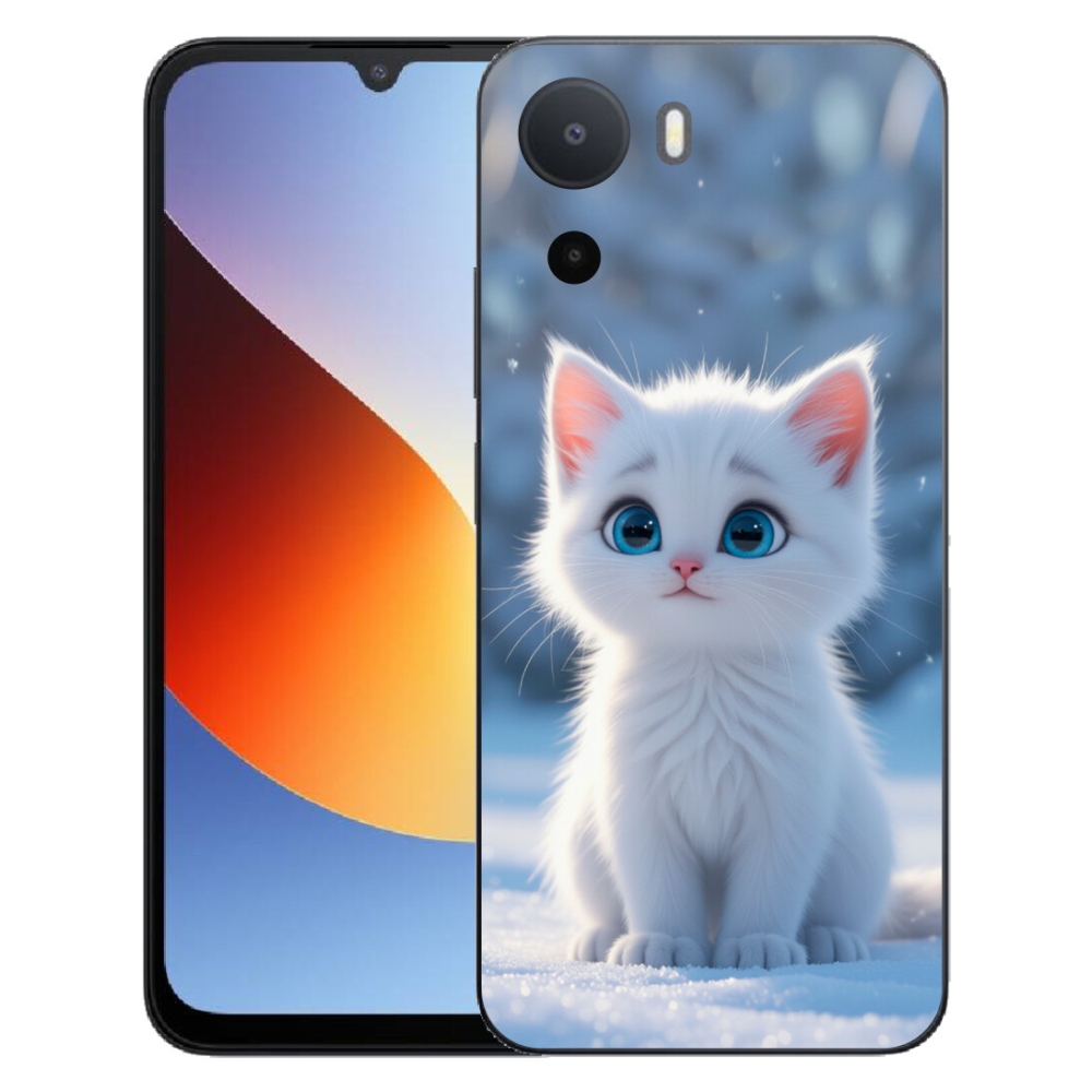 mmCase géltok a Xiaomi Redmi A7 Pro-hoz – fehér cica 3