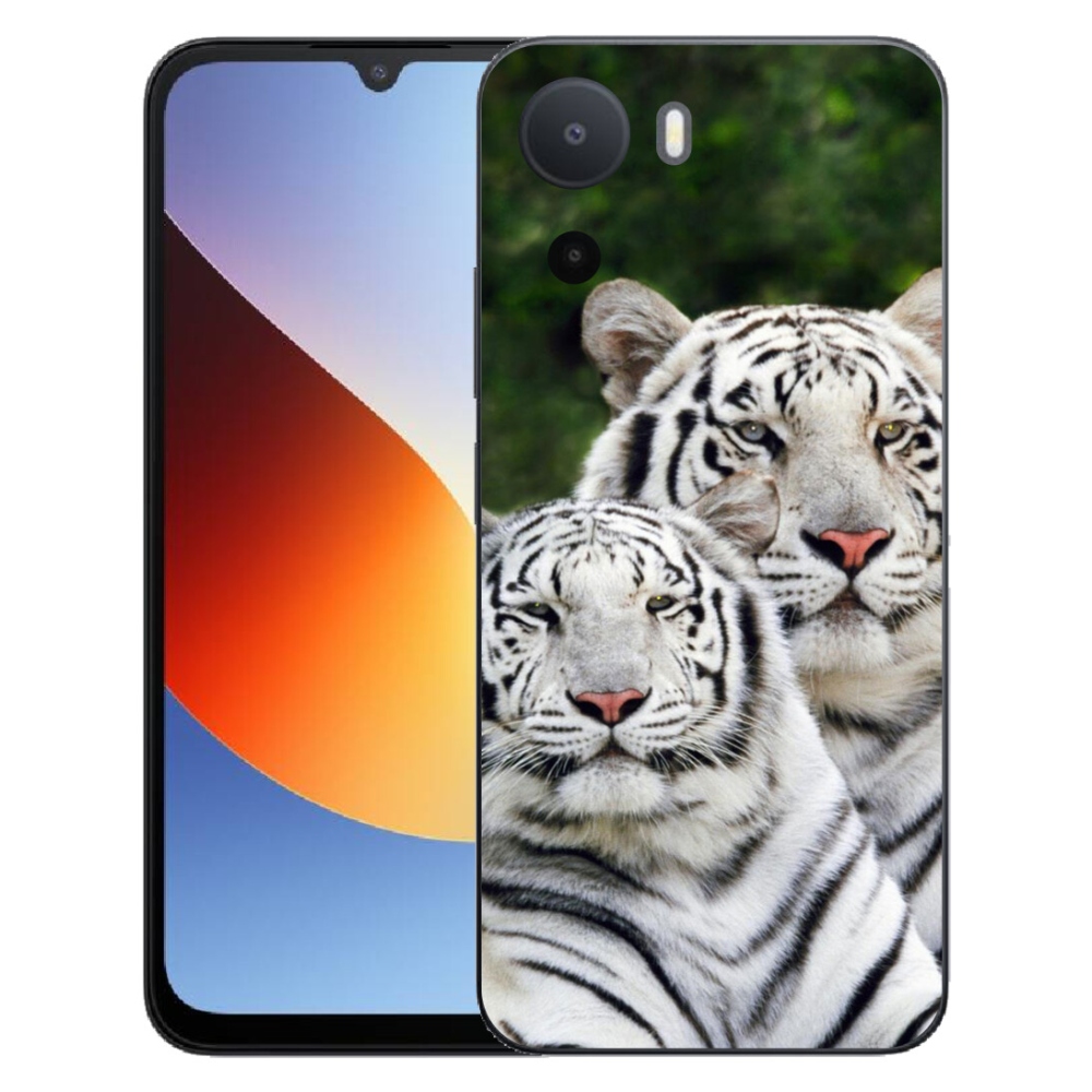 mmCase gélhuzat a Xiaomi Redmi A7 Pro-hoz – fehér tigrisek