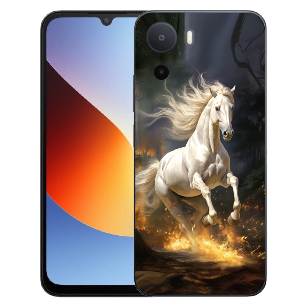 mmCase géltok a Xiaomi Redmi A7 Pro-hoz – fehér ló 2