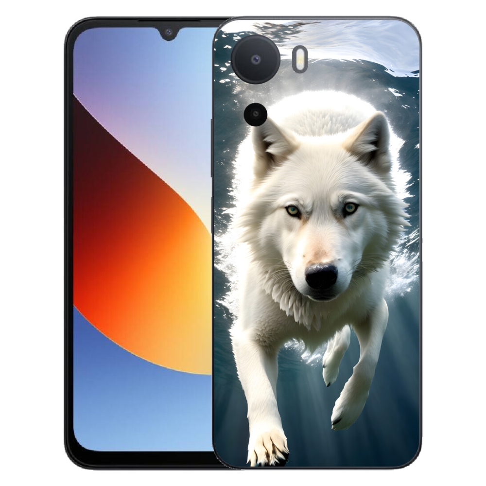mmCase géltok a Xiaomi Redmi A7 Pro-hoz – fehér farkas