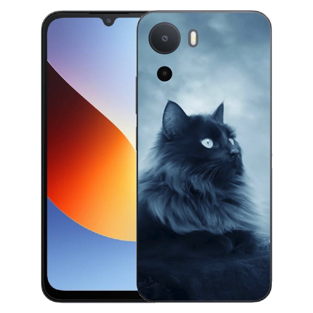 mmCase géltok a Xiaomi Redmi A7 Pro-hoz – fekete macska 1